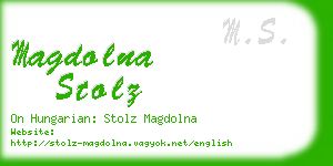 magdolna stolz business card